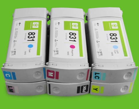 หมึกHP 831B 775-ml Yellow Latex Ink Cartridge (CZ691A)เทียบเท่า