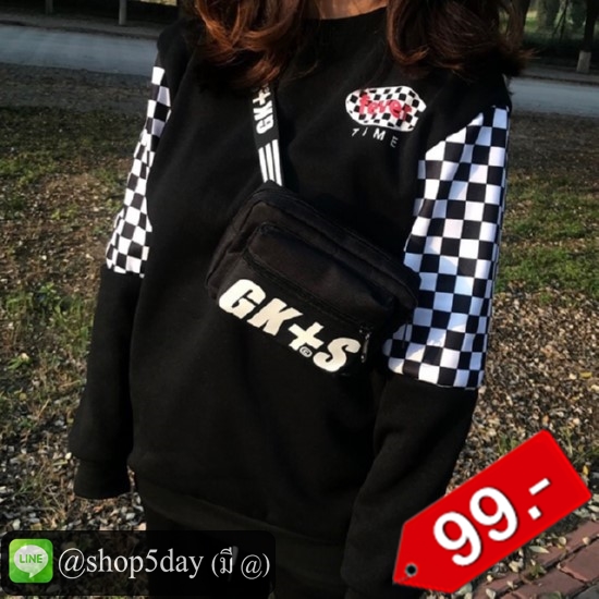 🔥กระเป๋าผ้าสะพายข้าง GK+S มี10สี สุดซิค