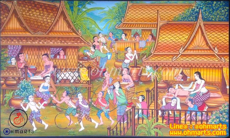 ภาพวาดวิถีไทย I0003