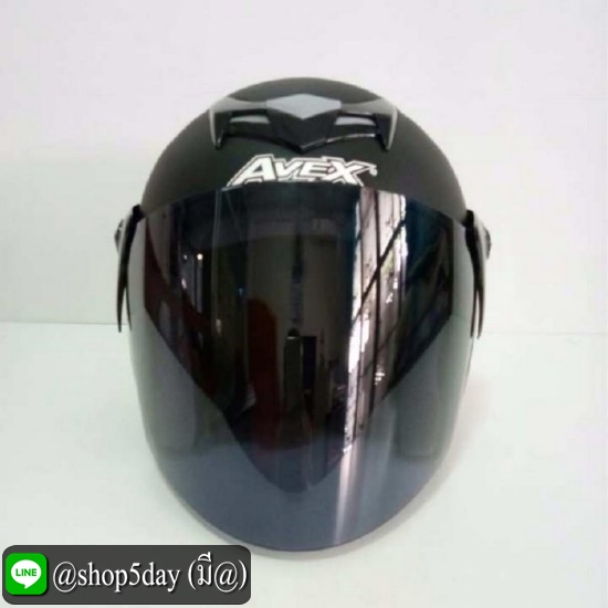 AVEX หมวกกันน็อค รุ่น SCORPION สีดำด้าน แว่นดำ