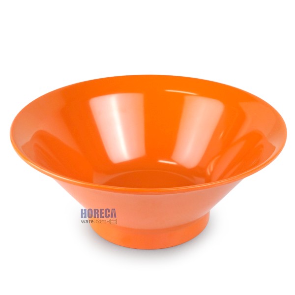 Round bowl with flared mouth, 8.5 inches, orange, SB brand