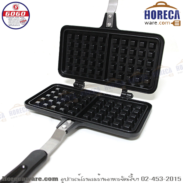 พิมพ์วาฟเฟิล รูปสี่เหลี่ยมคู่ โกโก [gg-sc-9801]