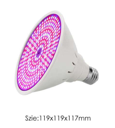 LED ปลูกผัก 8Watt ไฟ LED 290 ดวง E27 ใช้ภายใน สำหรับการปลูกผักไฮโดรโปนิกส์