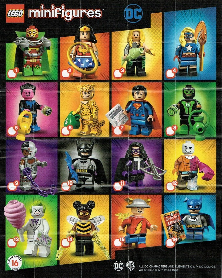 LEGO เลโก้ 71026 LEGO Minifigures - DC Super Heroes (ครบชุด 16 ตัว)