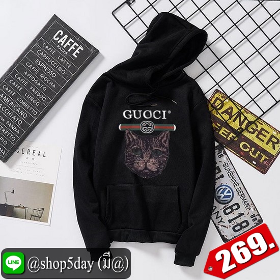 🔥 Guoci เสื้อฮู้ดแขนยาวยอดฮิต ใส่ได้ทั้งหญิงและชาย ‼️