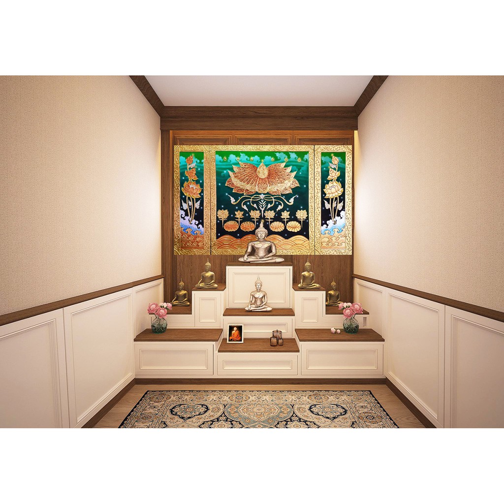 ภาพดอกบัว ภาพวาดติดผนัง รูปภาพติดผนัง รูปภาพเสริมมงคล รับทรัพย์ รูปติดห้องรับแขก ภาพติดผนังห้อง ใช้ตกแต่งผนังห้อง G0013