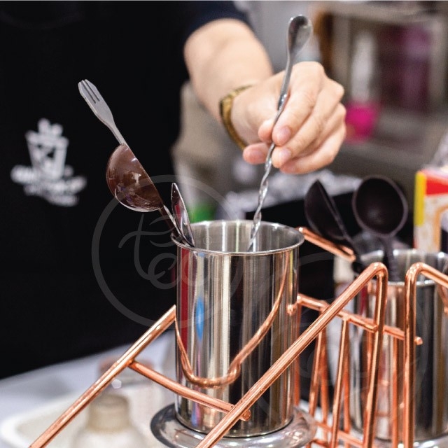 กระบอกใส่ช้อนคนเหล็ก กระบอกใส่อุปกรณ์ ช้อนส้อม Can สแตนเลสทรงกระบอก Stainless Can บรรจุ 1ชิ้น