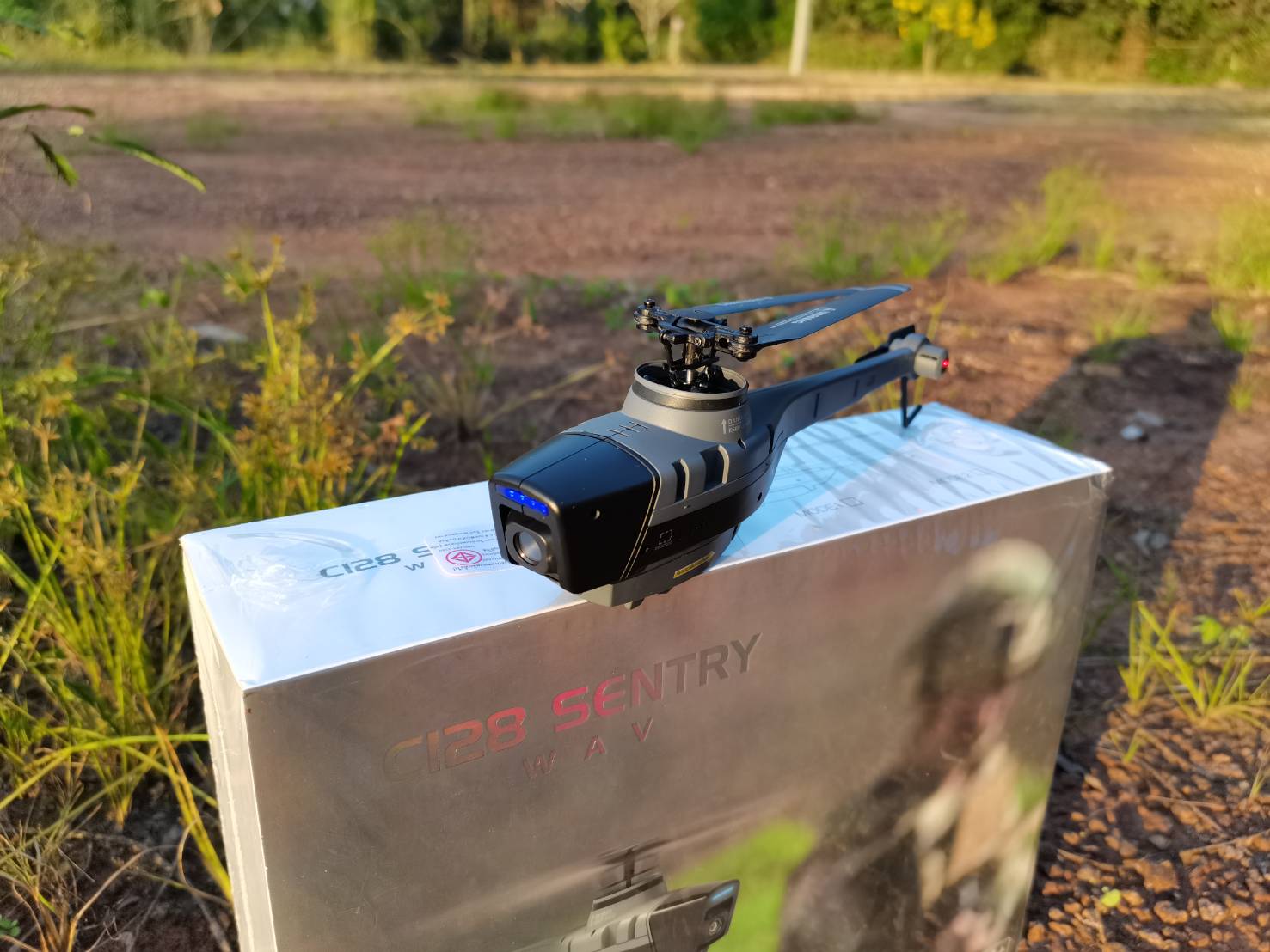 C128 SENTRY SPY DRONE FPV USA ยานบินสอดแนมสหรัฐอเมริกา ระบบ FPV WIFI ติดกล้อง HD 720P CAMERA รีโมทควบคุม 2.4 GHZ