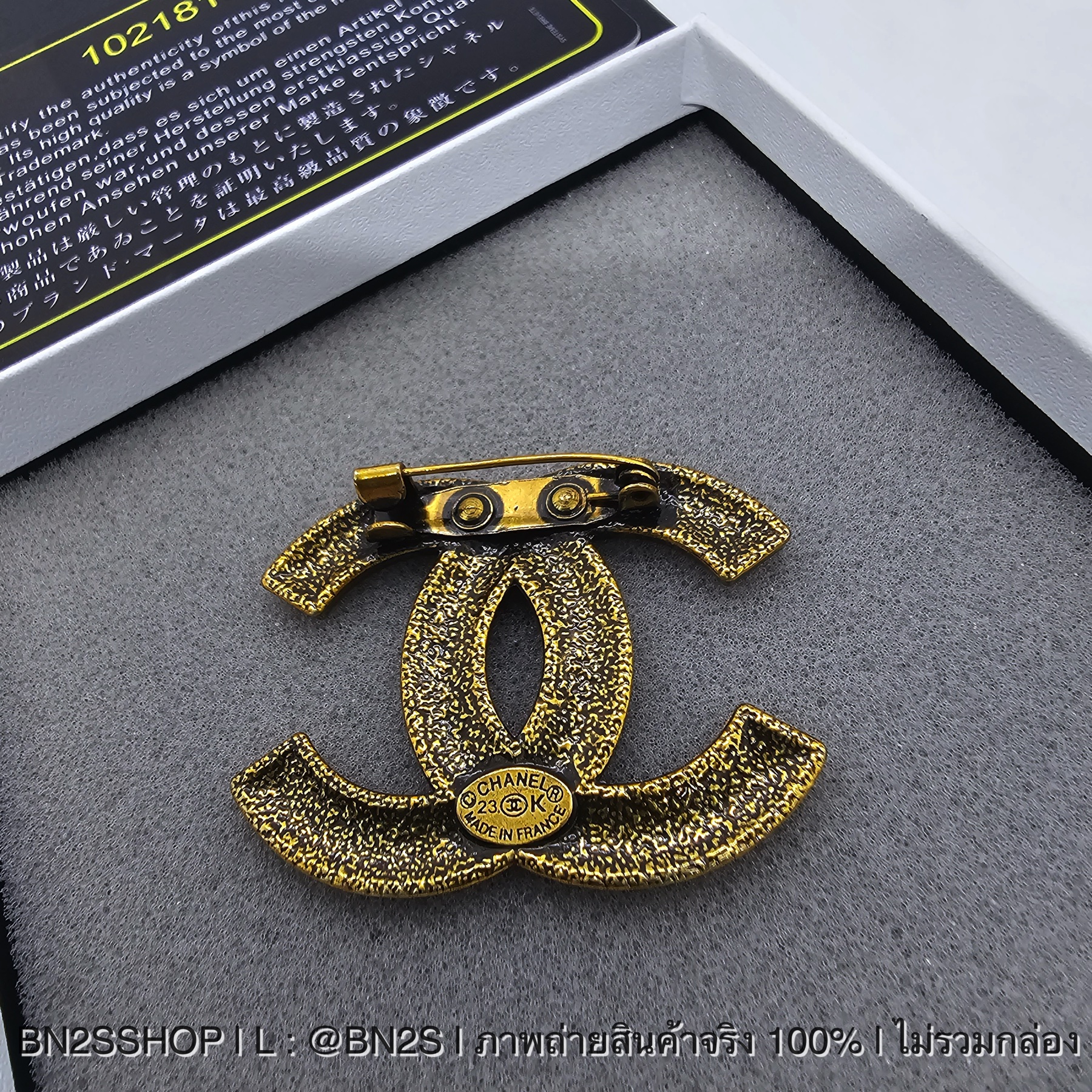 Chanel CC Logo Brooch เข็มกลัดติดสูท เข็มกลัดชาแนล รุ่นใหม่ งานสวย
