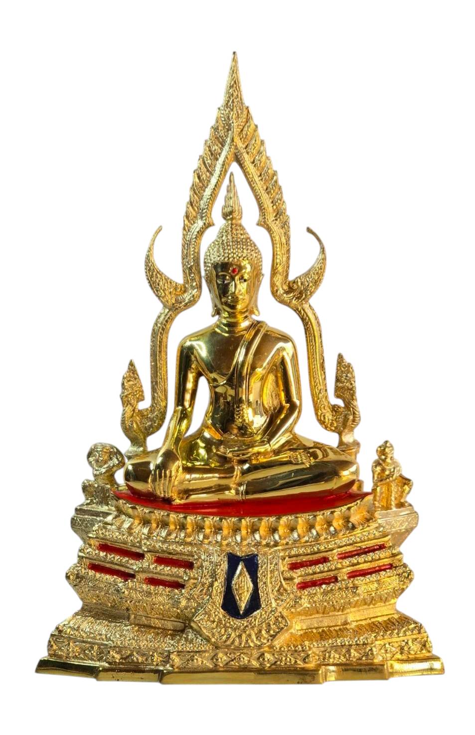 พระพุทธชินราช ขนาด5นิ้ว เนื้อทองเหลืองขัดมัน