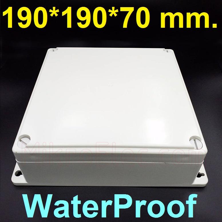 กล่องพลาสติกกันน้ำ ขนาด 190*190*70 mm. Security monitoring power supply housing/instrument housing plastic waterproof box