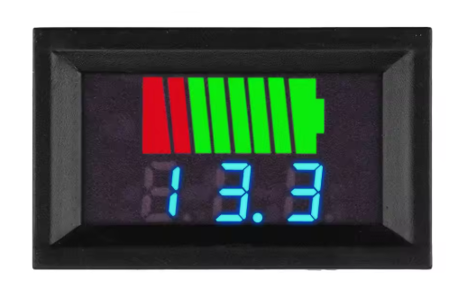 Battery Meter Display 12V-60V Display blue Electric Vehicle DC Digital Display Lithium Battery Car Voltage Meter