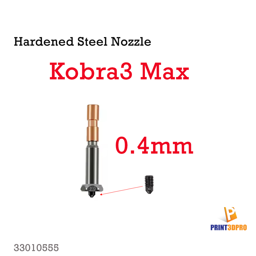 3D Printer Part Hardened Steel Nozzle 0.4mm