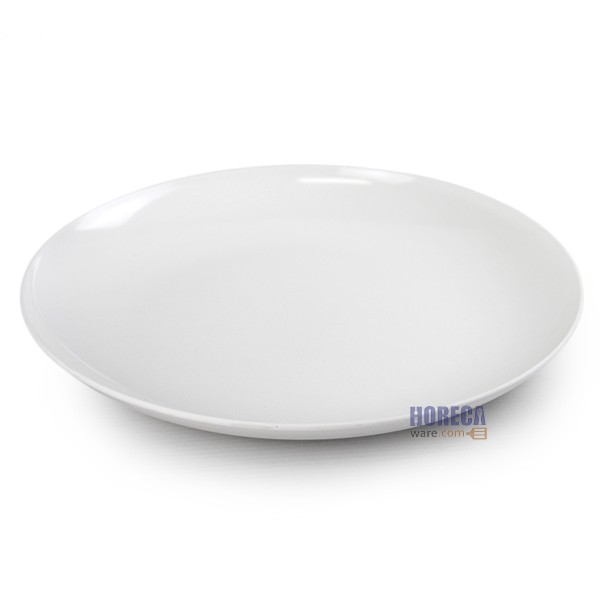 10-inch round lotus leaf plate, white, SB brand