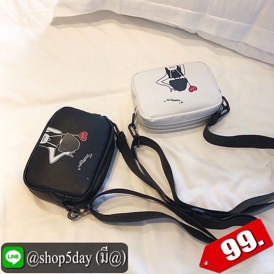 ⚡️กระเป๋าสะพายลายการ์ตูนผู้หญิง สุดคิ้ววว์ 🤩