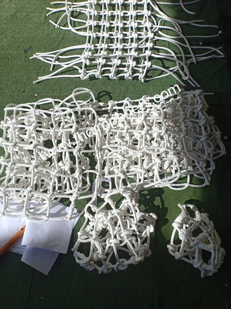 Safety Net Polyester ตาข่ายกันเด็กตก ตาข่ายเส้นใยนิ่ม โพลีเอสเตอร์สีขาว