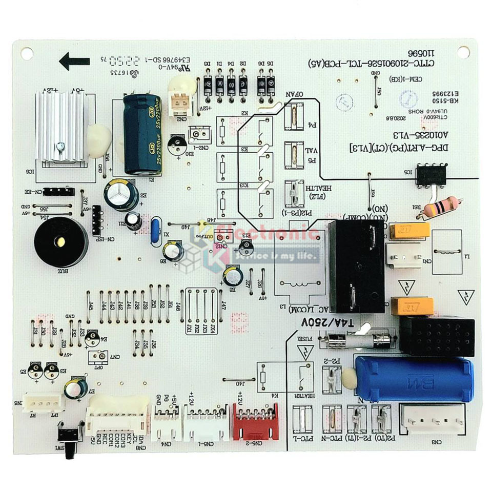 แผงบอร์ดควบคุมแอร์คอยเย็นTCL-ทีซีแอล รุ่น MAC-TW10FSI/MAC-10FSI*อะไหล่ใหม่แท้บริษัท #อะไหล่แอร์TCL