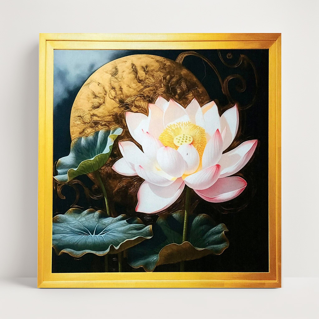 ศิลปะภาพพิมพ์ดอกบัว Lotus_01