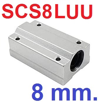 SCS8LUU 8mm Linear Ball Bearing Block axis guide rail bearing seat bearing slider