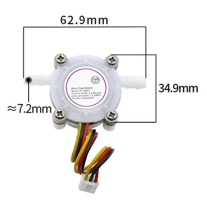 YF-S401 Hot Coffee Flow Meter Counter 0.3-6L/Min Water Flow Sensor วัดปริมาณน้ำ