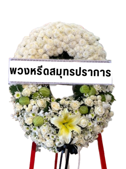 พวงมาลาดอกไม้สด PM10