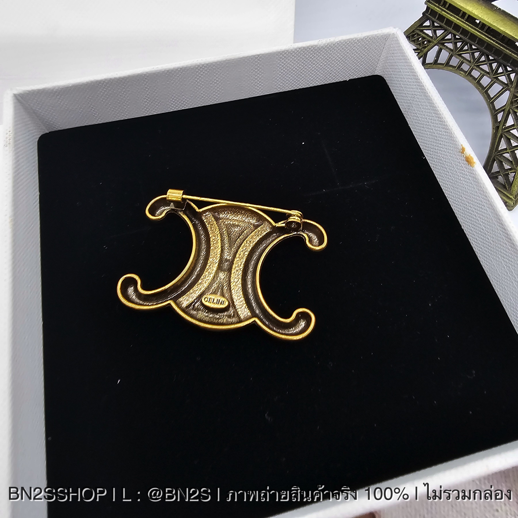 CELINE LOGO BROOCH เข็มกลัดโลโก้ซีลีน อะไหล่ทอง