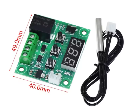 XH-W1209 temperature controller 12V high precision digital display temperature controller module temperature controller cooling heating red color