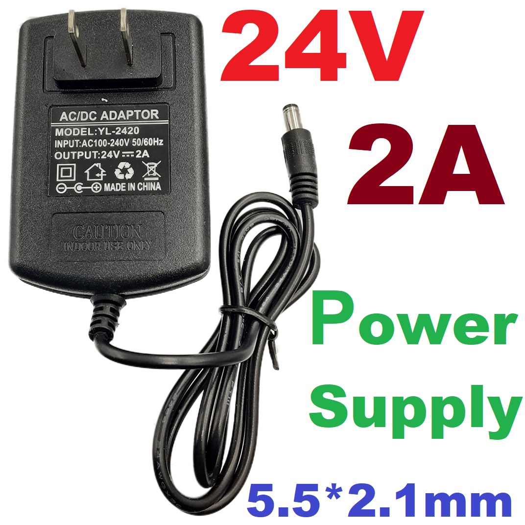 Adapter 24V 2A (2000mA) 5.5*2.1mm switching power supply อะแดปเตอร์