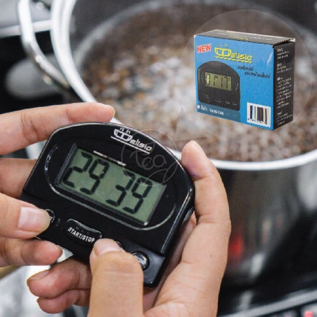นาฬิกาจับเวลา Timer สีดำ นาฬิกาจับเวลาทำอาหาร บรรจุ (1 / เครื่อง) จำหน่ายโดย ทีอีเอ