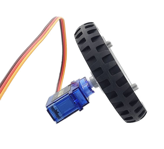 ตัวแปลง SG90 เข้ากับล้อยาง 6514 wheel adapter SG90 steering gear 360-degree turn compatible with Lego cross shaft coupling