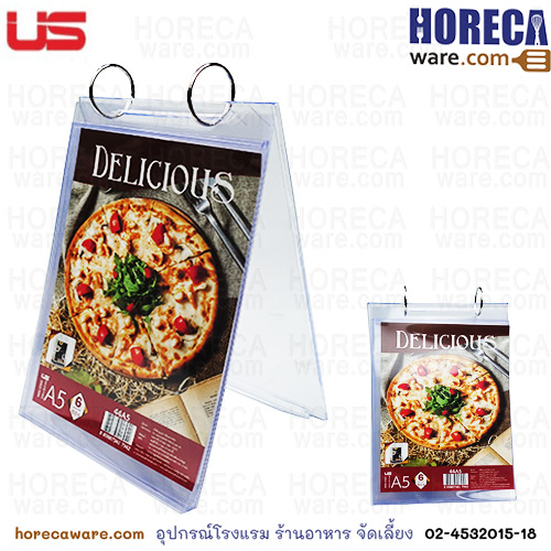 Tabletop menu, A5 envelope type, vertical, US-SL