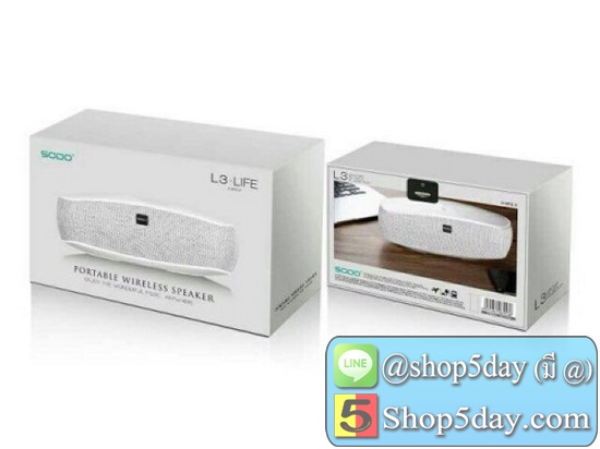 SODO L3 Wireless Bluetooth Speaker USB Card Sound Mini Stereo Player For Mobile Computer Outdoor Radio มีระบบ NFC (แท้%)