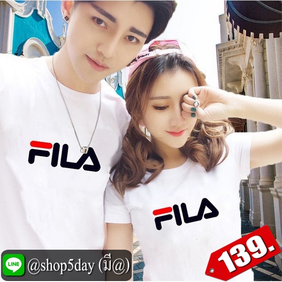 🔥 FILA เสื้อยืดแขนสั้นยอดฮิต ใส่ได้ทั้งหญิงและชาย ‼️