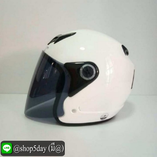 AVEX หมวกกันน็อคเต็มใบ รุ่น SCORPION สีขาวเงา แว่นดำ