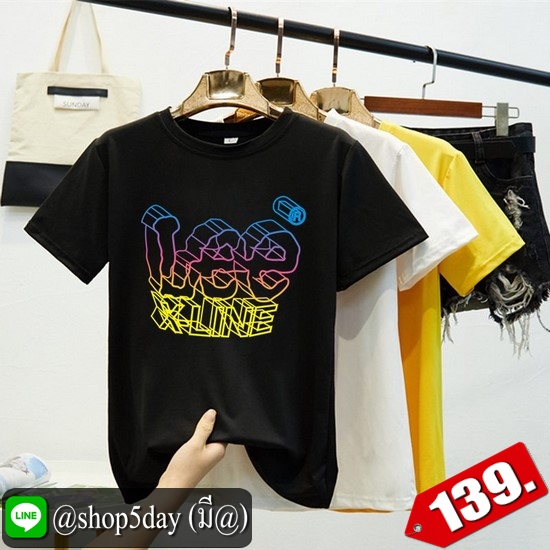 🔥 ใหม่ 2019 ยอดฮิต เสื้อยืดคอกลมลาย Lee