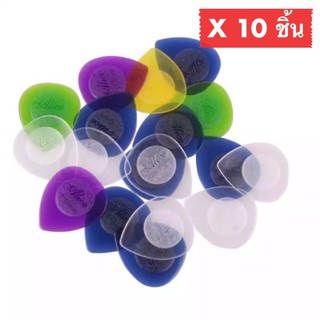 ปิ๊กกีตาร์ 10 ชิ้น ปิ๊กกีต้าร์ Alice เนื้อใสขนาดความหนา 1.0 mm.(ใหญ่)