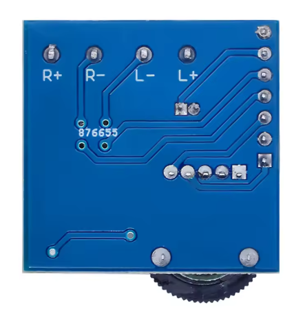 โมดูลขยายเสียง PAM8403 dual channel amplifier module mini digital amplifier board with volume control 2*3W Class D digital amplifier board efficient 5V power supply
