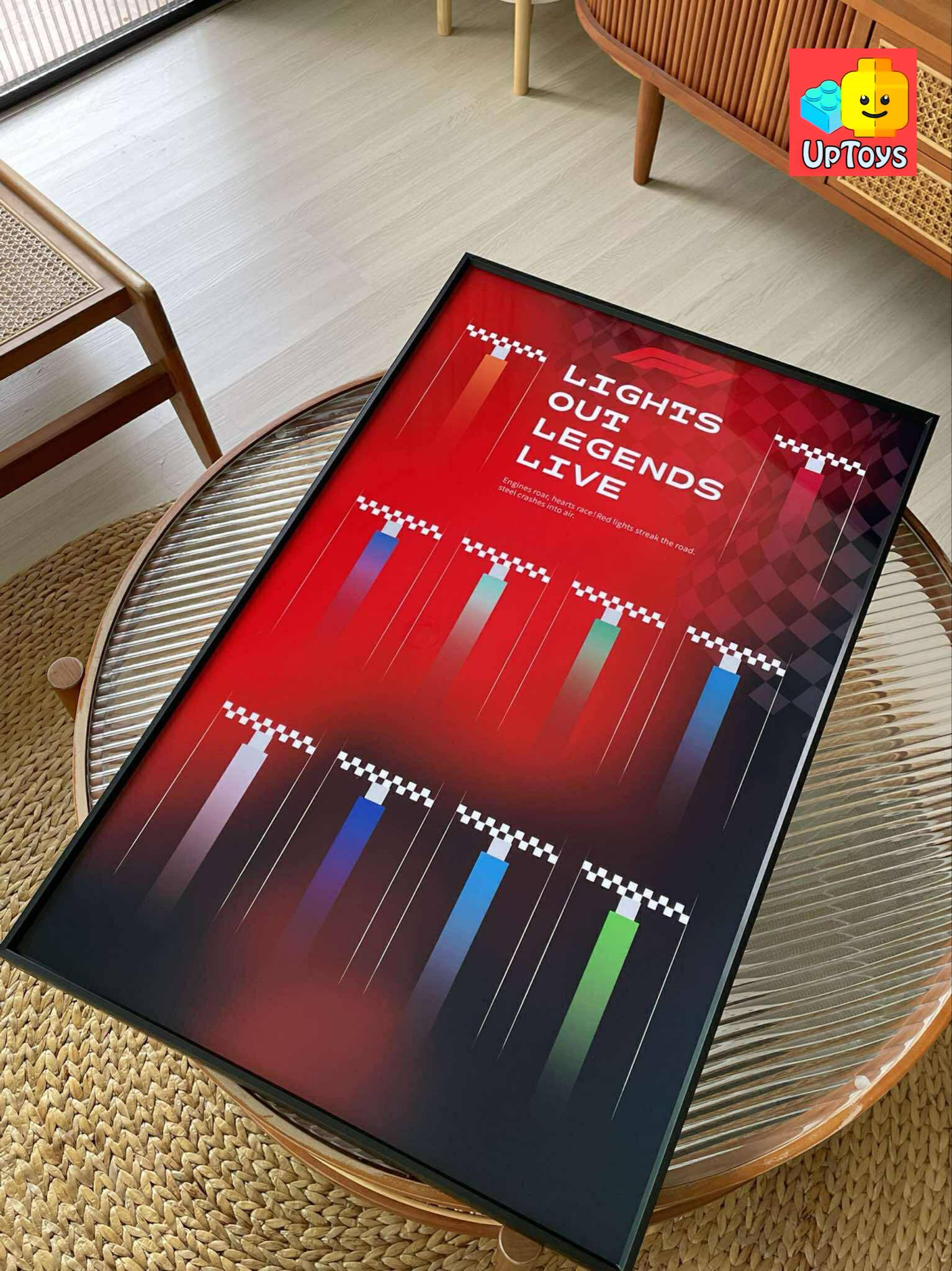 Display frame สำหรับ LEGO Speed Champion F1 10 คัน