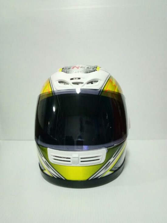 🔥หมวกกันน็อค SNALL RYUKI ลายเหลืองขาวเงา