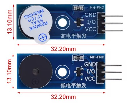 MH-FMD Active buzzer module High level trigger 3.3-5V Control Panel Alarm Module for Arduino
