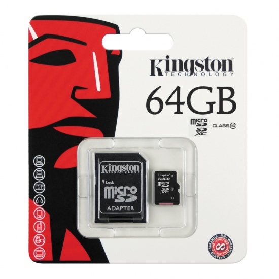 Micro SD Card Kingston 64 GB CLASS 10