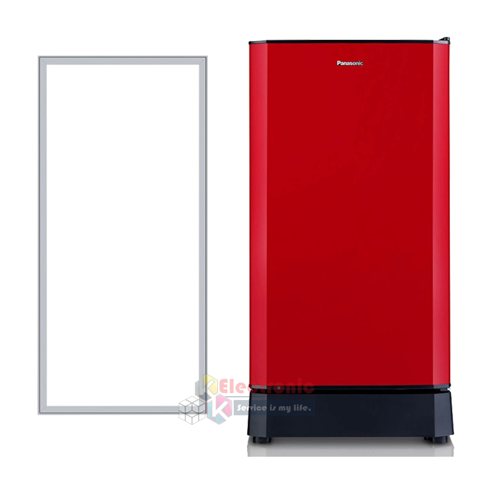 ขอบยางประตูตู้เย็น Panasonic-(พานาโซนิค)สำหรับรุ่น NR-A18EX1/NR-A18G1-G4/NR-A18N1/NR-A18S1-S4/NR-A18W1/NR-18WN1/NR-A18WS1-WS/NR-18XN1_อะไหล่แท้ ใส่ง่าย ขนาด 53*103 เซนติเมตร-ขอบยางแบบศรกดตามร่อง