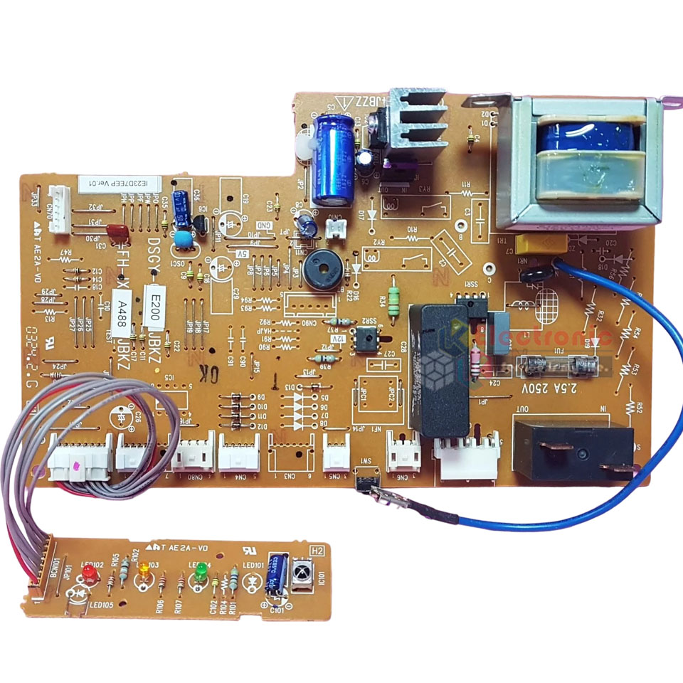 แผงบอร์ดควบคุมแอร์คอยเย็นSHARP-ชาร์ป รุ่น AH-PS13-อะไหล่ใหม่แท้บริษัท