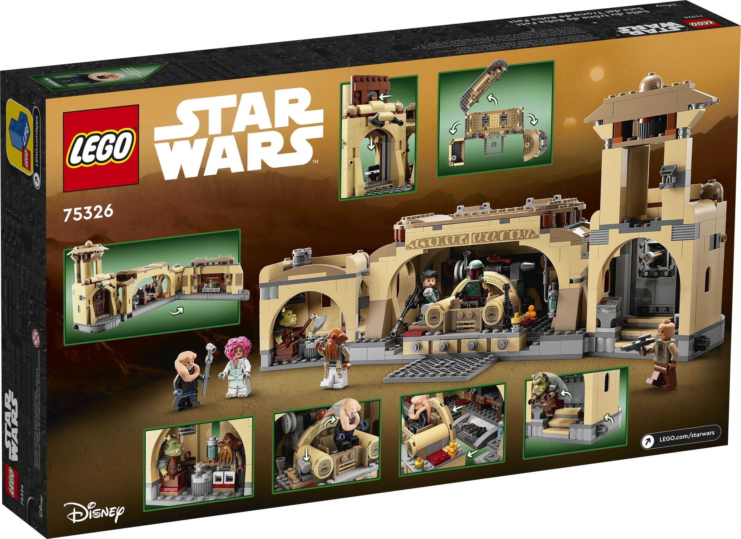Lego เลโก้ Star Wars 75326 Boba Fett's Throne Room