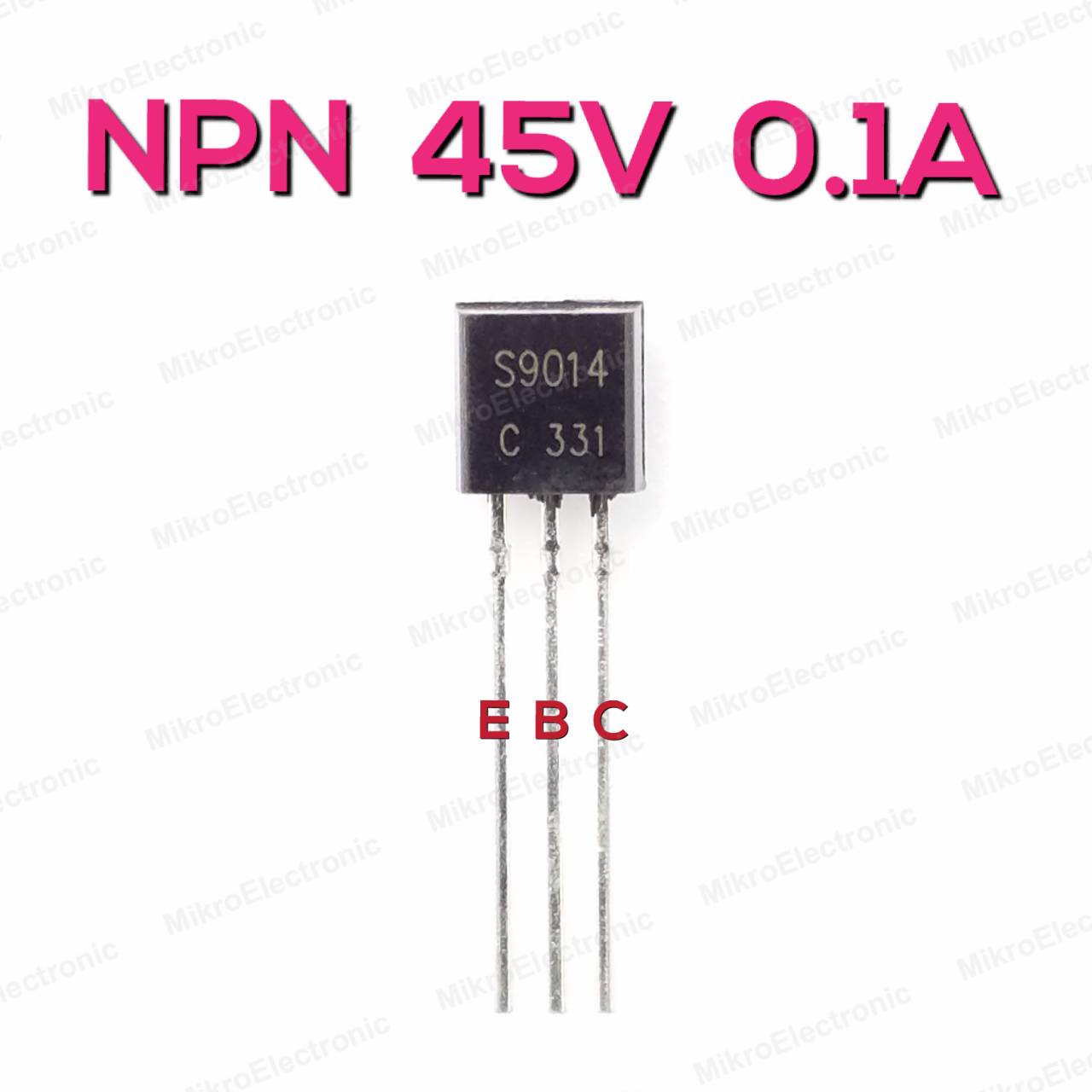 S9014 45V 0.1A ทรานซิสเตอร์ NPN Transistor