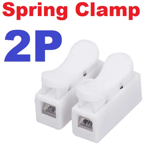 ขั้วต่อสายไฟ 2 Way Spring Clamp Terminal Blocks Quick Wire Connectors Push Quick Splice Lock Cable Wire Connector CH2