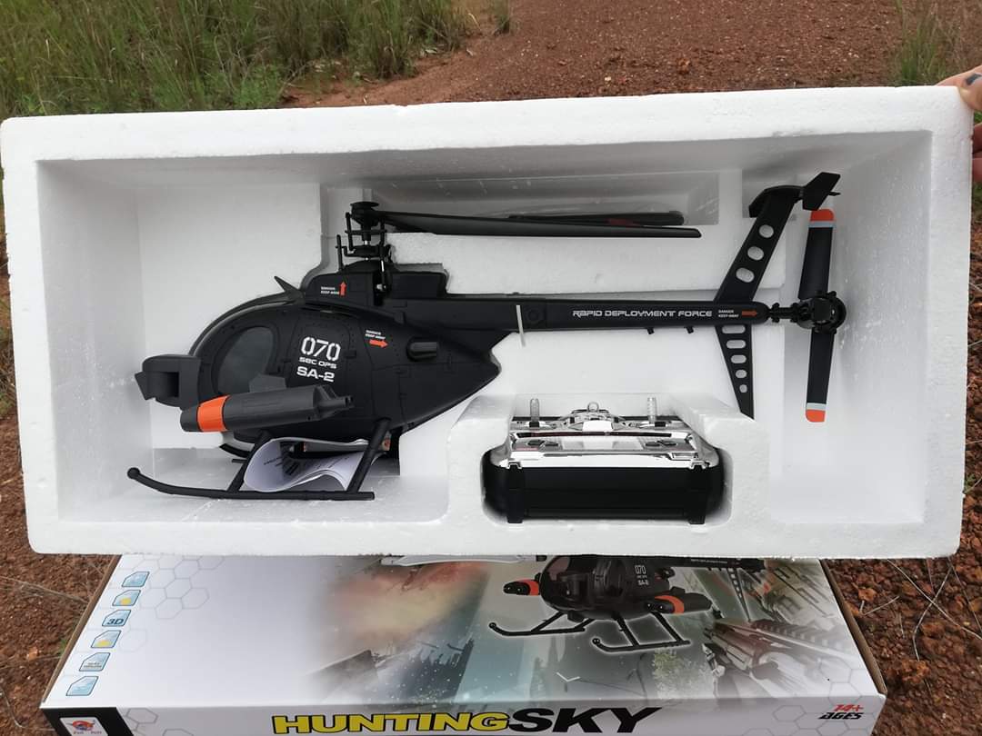 เฮลิคอปเตอร์บังคับวิทยุ FX070 Flybarless MD500