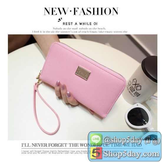 กระเป๋าสตางค์ แฟชั่น กระเป๋าตังหนังใบยาว