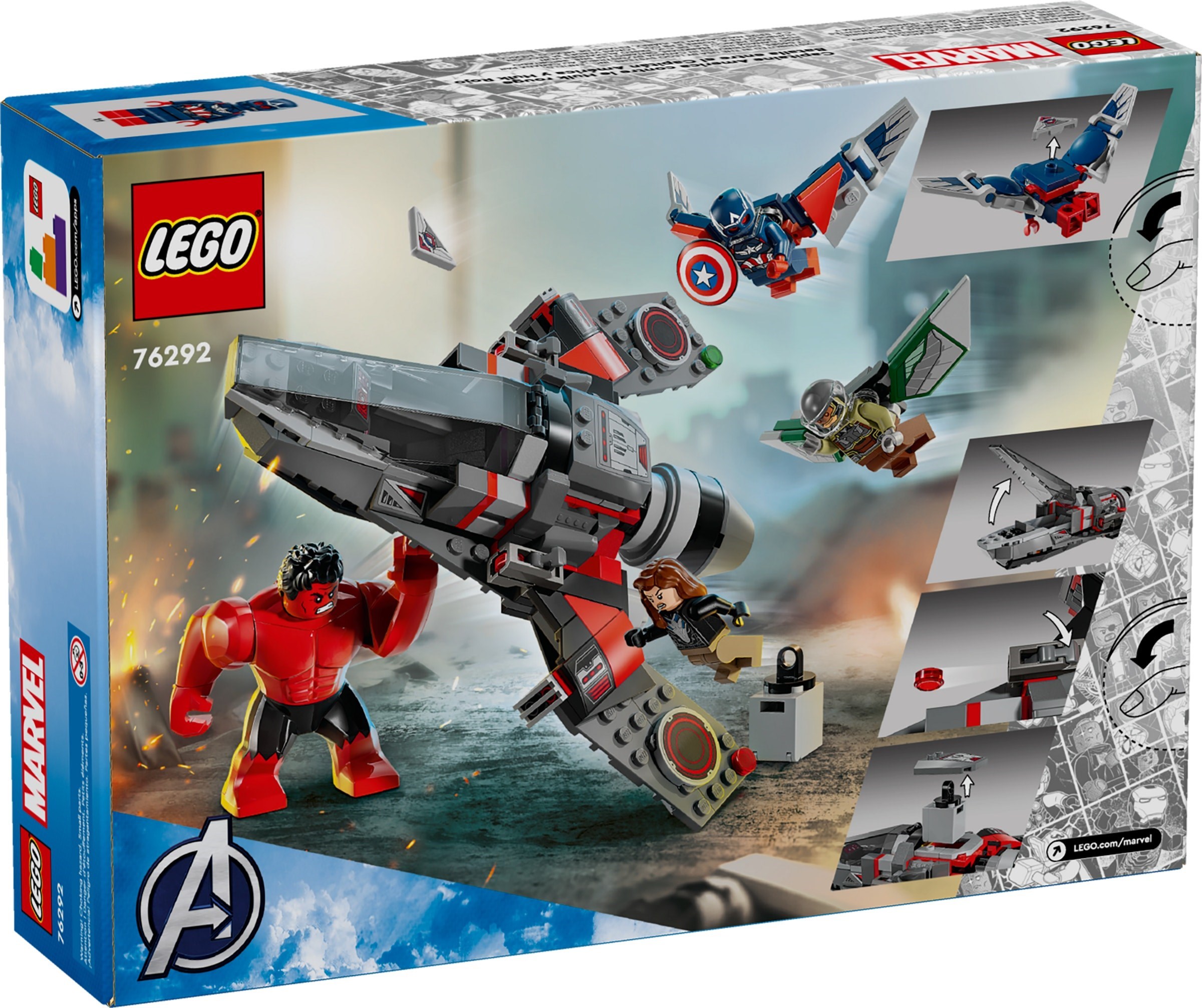 LEGO Super Heroes Marvel เลโก้ 76292 Captain America vs. Red Hulk Battle