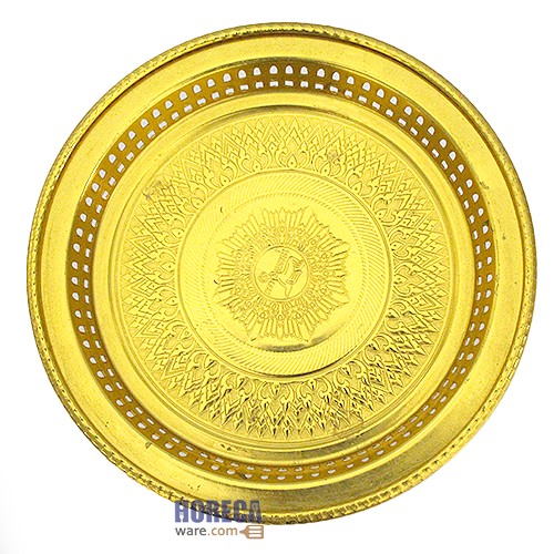 [Gold] Khantok tray 22 cm. Seal